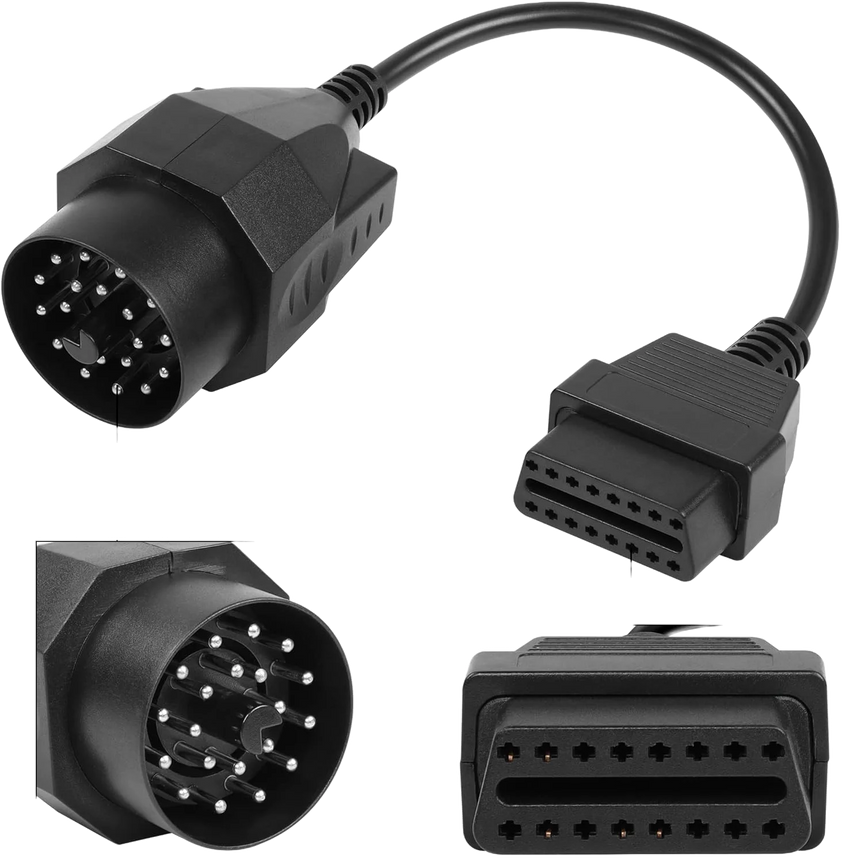 Connecteurs BMW 20 broches et OBD2 16 broches du câble adaptateur