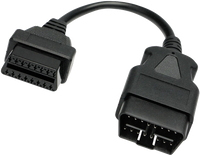 Rallonge OBD2 mâle-femelle avec connecteurs 16 broches pour diagnostic auto