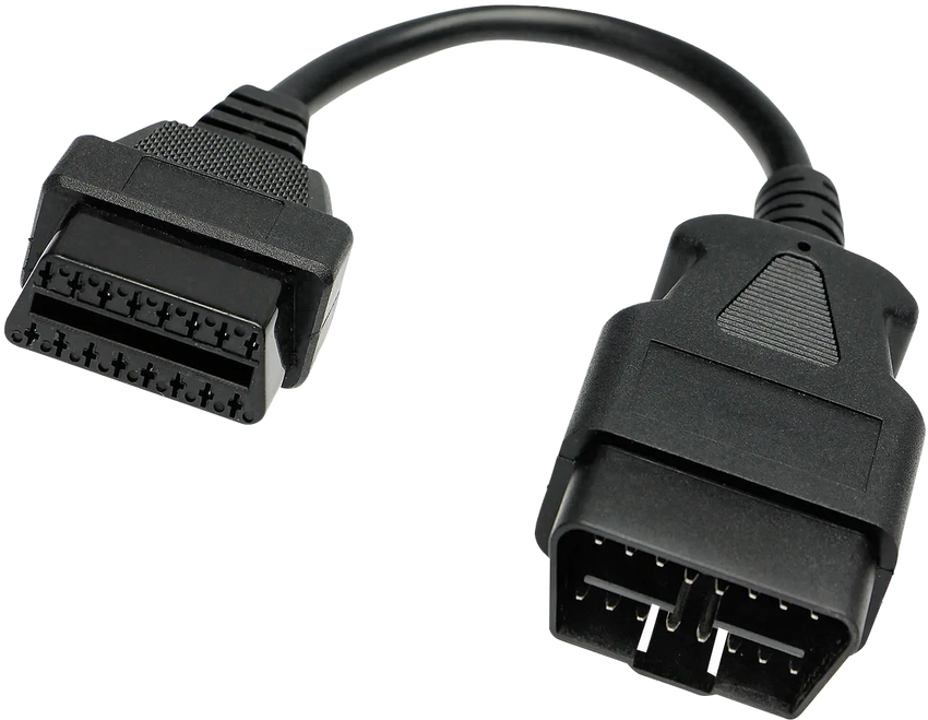 Rallonge OBD2 mâle-femelle avec connecteurs 16 broches pour diagnostic auto