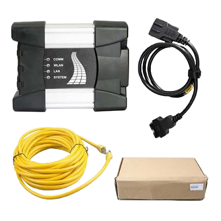 Valise de diagnostic BMW ICOM A2 avec câble OBD, câble Ethernet et emballage