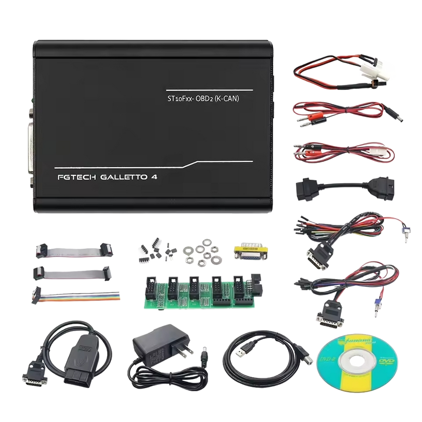 Pack FGTech Galletto 4 Master v54 avec câbles et adaptateurs
