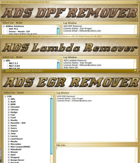 DPF EGR LAMBDA DTC REMOVER
