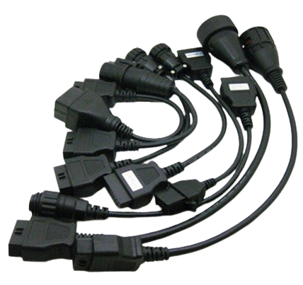 Pack de 8 câbles adaptateurs OBD poids lourds MAN, IVECO, SCANIA, Mercedes, Volvo, Renault Trucks