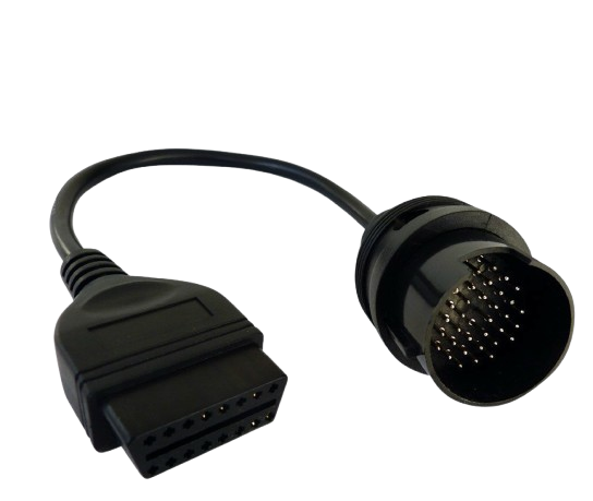 Câble adaptateur Mercedes avec connecteur rond 38 broches et prise OBD2